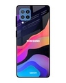 Shop Colorful Fluid Glass Case For Samsung Galaxy F22-Front
