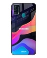 Shop Colorful Fluid Glass Case For Samsung Galaxy F41-Front