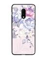 Shop Oneplus 7 Elegant Floral Glass Case-Front