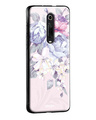 Shop Elegant Floral Glass Case For Redmi Note 9 Pro-Design