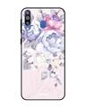 Shop Elegant Floral Glass Case For Samsung Galaxy M40-Front