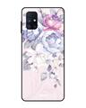 Shop Samsung Galaxy M51 Elegant Floral Glass Case-Front