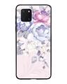Shop Elegant Floral Glass Case For Samsung Galaxy Note 10 Lite-Front