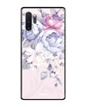 Shop Elegant Floral Glass Case For Samsung Galaxy Note 10 Plus-Front