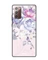 Shop Samsung Galaxy Note 20 Elegant Floral Glass Case-Front