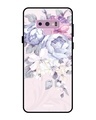 Shop Elegant Floral Glass Case For Samsung Galaxy Note 9-Front