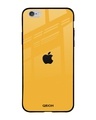 Shop Fluorescent Yellow Glass Case For Iphone 6 Plus-Front
