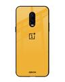 Shop Oneplus 6t Fluorescent Yellow Glass Case-Front