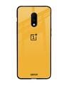 Shop Oneplus 7 Fluorescent Yellow Glass Case-Front