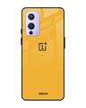 Shop Oneplus 9 Fluorescent Yellow Glass Case-Front