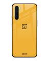 Shop Fluorescent Yellow Glass Case For Oneplus Nord-Front