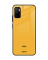 Shop Fluorescent Yellow Glass Case For Poco M3 Pro-Front