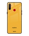 Shop Fluorescent Yellow Glass Case For Realme C3-Front