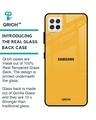 Shop Fluorescent Yellow Glass Case For Samsung Galaxy A22-Back