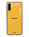 Shop Fluorescent Yellow Glass Case For Samsung Galaxy A30s-Front