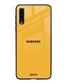 Shop Fluorescent Yellow Glass Case For Samsung Galaxy A50-Front