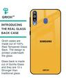 Shop Fluorescent Yellow Glass Case For Samsung Galaxy M40-Back