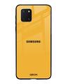 Shop Fluorescent Yellow Glass Case For Samsung Galaxy Note 10 Lite-Front