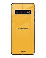 Shop Fluorescent Yellow Glass Case For Samsung Galaxy S10-Front