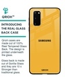 Shop Fluorescent Yellow Glass Case For Samsung Galaxy S20-Back
