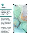 Shop Green Marble Glass Case For Iphone 6 Plus-Back