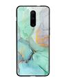 Shop Oneplus 7 Pro Green Marble Glass Case-Front