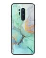 Shop Oneplus 8 Pro Green Marble Glass Case-Front