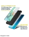 Shop Green Marble One Plus Nord 2 Premium Glass Case (Gorilla Glass & Shockproof Anti-Slip Silicone)-Design
