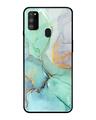 Shop Samsung Galaxy M30s Green Marble Glass Case-Front