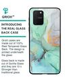 Shop Green Marble Glass Case For Samsung Galaxy S10 Lite-Back