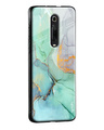 Shop Xiaomi Redmi K20 Green Marble Glass Case