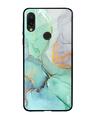 Shop Xiaomi Redmi Note 7 Green Marble Glass Case-Front