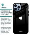 Shop Jet Black Glass Case For Iphone 13 Pro-Back
