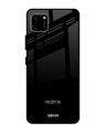 Shop Jet Black Glass Case For Realme C11-Front