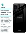 Shop Jet Black Glass Case For Samsung Galaxy A31-Back