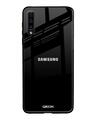 Shop Jet Black Glass Case For Samsung Galaxy A50