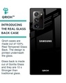Shop Jet Black Glass Case For Samsung Galaxy Note 20 Ultra-Back