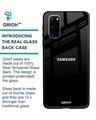 Shop Jet Black Glass Case For Samsung Galaxy S20-Back