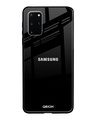 Shop Jet Black Glass Case For Samsung Galaxy S20 Plus-Front