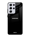 Shop Jet Black Glass Case For Samsung Galaxy S21 Ultra