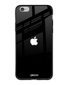 Shop Jet Black Printed Premium Glass Case for Apple iPhone 6S (Shock Proof, Scratch Resistant)-Front