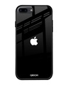 Shop Jet Black Premium Glass Cover For (Apple Iphone 7 Plus)-Front