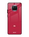 Shop Solo Maroon Glass Case For Mi 10i 5g-Front
