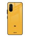 Shop Fluorescent Yellow Glass Case For Mi 11x-Front