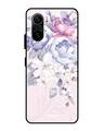 Shop Elegant Floral Glass Case For Mi 11x Pro-Front
