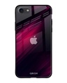 Shop Purple & Black Razor Printed Premium Glass Cover For (Apple Iphone 7)-Front