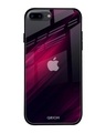 Shop Purple & Black Razor Printed Premium Glass Cover For (Apple Iphone 7 Plus)-Front