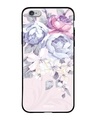 Shop Elegant Floral Printed Premium Glass Case for Apple iPhone 6S (Shock Proof, Scratch Resistant)-Front