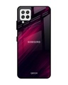 Shop Razor Black Glass Case For Samsung Galaxy A22-Front