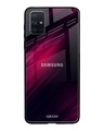 Shop Razor Black Glass Case For Samsung Galaxy A71-Front